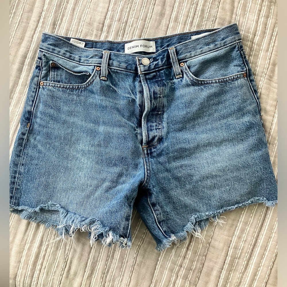 Denim Forum Aritzia ex boyfriend midi short